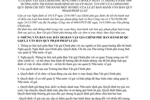 Thông tư 02/1998/TT-BVGCP Luật Ban hành văn bản quy phạm pháp luật hướng dẫn Nghị định 101/CP