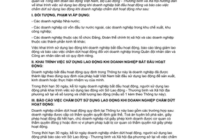 Thông tư 6/1998/TT-BLĐTBXH sử dụng lao động doanh nghiệp bắt đầu hoạt động báo cáo chấm dứt sử dụng lao động