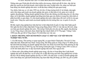 Chỉ thị 20/1998/CT-TTg đẩy mạnh sắp xếp đổi mới doanh nghiệp nhà nước