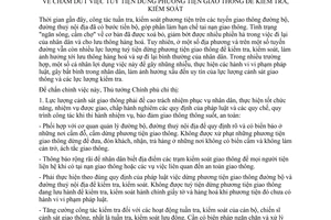 Chỉ thị 21/1998/CT-TTg chấm dứt tuỳ tiện dừng phương tiện giao thông kiểm tra, kiểm soát