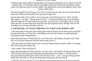 Thông tư liên tịch 1232/1998/TTLT-BQP-BLĐTBXH-BTC hướng dẫn thực hiện phụ cấp trách nhiệm quản lý đơn vị dự bị động viên  chính sách quân nhân dự bị