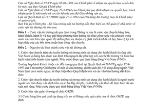 Thông tư liên tịch 03/1998/TTLT-BVGCP-BGTVT hướng dẫn quản lý cước vận tải đường sắt