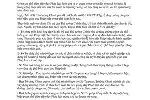 Chỉ thị 06/1998/CT-UB tăng cường phổ biến giáo dục pháp luật Hòa Bình