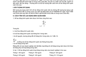 Thông tư 08/1998/TT-BLĐTBXH sửa đổi Luật Khuyến khích đầu tư trong nước hướng dẫn Nghị định 07/1998/NĐ-CP tính số lao động bình quân năm