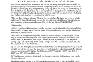 Chỉ thị 18/1998/CT-UB-QLĐT thực hiện kế hoạch bảo vệ an toàn giao thông khu vực cầu trọng điểm địa bàn thành phố Hồ Chí Minh