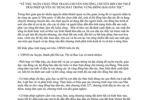 Chỉ thị 28/CT-UB 1998 ngăn chặn chuyển nhượng chuyển đổi trái phép quyền sử dụng đất đồng bào dân tộc Lâm Đồng