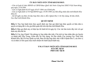 Quyết định 1445/1998/QĐ-UB hợp thức nhà ở, đất ở gia đình quân đội