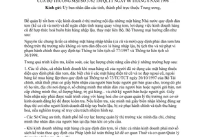 Công văn 3782-TM/QLTT quản lý, kiểm sát và xử lý vi phạm trong việc dán tem hàng nhập khẩu