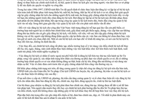 Chỉ thị 17/CT-UB năm 1998 tăng cường quản lý công tác đăng ký hộ tịch Bến Tre