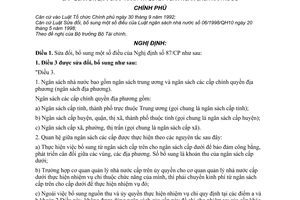 Nghị định 51/1998/NĐ-CP hướng dẫn phân cấp quản lý, lập, chấp hành và quyết toán ngân sách Nhà nước