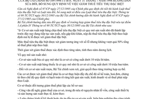 Thông tư 109/1998/TT-BTC về việc sửa đổi, bổ sung quy định giảm thuế tiêu thụ đặc biệt