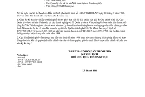 Công văn 2930/CV-UB-KT xác định lại mức giá cho thuê đất doanh nghiệp có vốn đầu tư nước ngoài