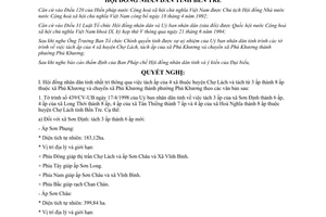 Nghị quyết 30/NQ-HĐND 1998 các tờ trình của Uỷ ban nhân dân tỉnh Bến Tre