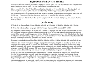 Nghị quyết 29/NQ-HĐND 1998 các đề án Uỷ ban nhân dân tỉnh trình kỳ họp thứ 10-HĐND Bến Tre khoá V