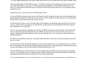 Chỉ thị 11/1998/CT.CT thực hiện dân chủ xã phường thị trấn Lào Cai