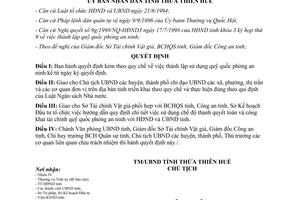 Quyết định 1624/QĐ-UB năm 1998 Quy chế thành lập sử dụng quỹ quốc phòng an ninh