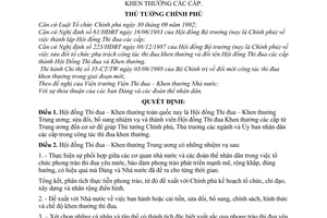 Quyết định 154/1998/QĐ-TTg sửa đổi nhiệm vụ và thành viên Hội đồng Thi đua – Khen thưởng các cấp