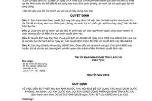 Quyết định 210/1998/QĐ.UB đền bù thiệt hại khi nhà nước thu hồi đất