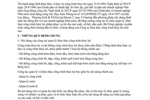 Thông tư số 06/1998/TT-BNN- TCCB Hướng dẫn tổ chức hoạt động của công ty khai thác công trình thuỷ lợi