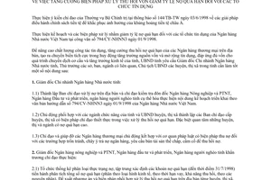 Chỉ thị 14/1998/CT-UB xử lý thu hồi vốn giảm tỷ lệ nợ quá hạn tổ chức tín dụng Lào Cai