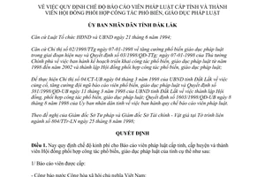 Quyết định 2014/1998/QĐ-UBND chế độ Báo cáo viên pháp luật Hội đồng phổ biến giáo dục Đắk Lắk