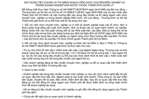 Hướng dẫn 1452/LĐTBXH-HD xây dựng tiêu chuẩn và thi nâng ngạch viên chức chuyên