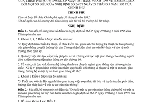 Nghị định 75/1998/NĐ-CP sửa đổi Nghị định 36/CP