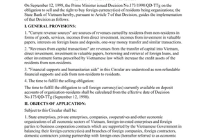 Circular No. 08/1998/TT-NHNN7 of September 30, 1998 guiding the implementation of Decision No.173/1998/QD-TTg of September 12, 1998 of the prime minister