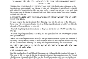 Thông tư liên tịch 771/1998/TTLT-UBDTMN-TCCP chức năng nhiệm vụ quyền hạn tổ chức Cơ quan công tác dân tộc miền núi tỉnh thành phố thuộc Trung ương