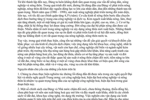 Nghị quyết 06-NQ/TW vấn đề phát triển nông nghiệp nông thôn