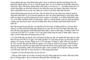 Chỉ thị 33/1998/CT-UB tăng cường quản lý hoạt động hành nghề Y Dược tư nhân Quảng Nam