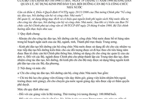 Thông tư 150/1998/TT-BTC hướng dẫn quản lý, sử dụng kinh phí đào tạo, bồi dưỡng cán bộ công chức Nhà nước