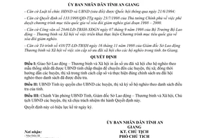 Quyết định 3045/1998/QĐ.UB cấp sổ ưu đãi xã hội hộ nghèo An Giang
