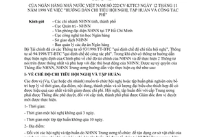 Công văn 1222/CV-KTTC3 hướng dẫn chi tiêu hội nghị, tập huấn và công tác phí