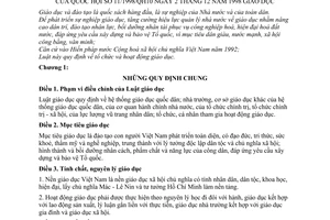 Luật giáo dục 1998 11/1998/QH10
