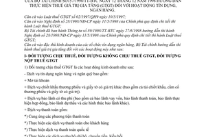 Thông tư 157/1998/TT-BTC hướng dẫn thuế giá trị gia tăng (GTGT) hoạt động tín dụng ngân hàng