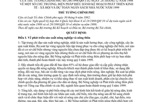 Quyết định 248/1998/QĐ-TTg chủ trương điều hành kế hoạch phát triển kinh tế - xã hội dự toán ngân sách Nhà nước năm 1999