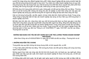 Công văn 4320/LĐTBXH-TL hướng dẫn xây dựng Quy chế trả lương trong doanh nghiệp Nhà nước