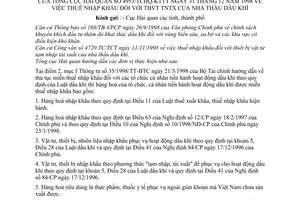 Công văn 4953/TCHQ-KTTT thuế NK thiết bị, vật tư tạm nhập tái xuất của nhà thầu dầu khí