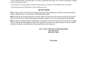 Quyết định 102/1999/QĐ-UB hợp đồng cán bộ chăn nuôi thú y xã phường thị trấn