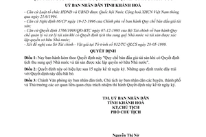 Quyết định 2294/QĐ-UB  Quy chế bán đấu giá tài sản