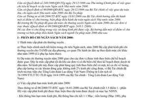 Thông tư 01/2000/TT-BTP hướng dẫn quản lý ngân sách ngành tư pháp năm 2000