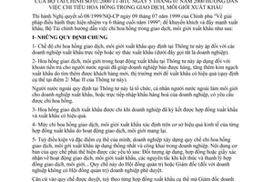 Thông tư  01/2000/TT-BTC hướng dẫn chi tiền hoa hồng trong trao giao dịch, môi giới xuất khẩu