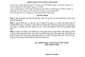 Quyết định 14/2000/QĐ-NHNN16 Quy chế quản lý, sử dụng hệ thống tin học