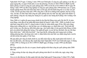 Chỉ thị 02/2000/CT-BCN thực hiện công tác quốc phòng năm 2000