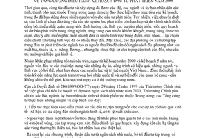 Chỉ thị 01/2000/CT-TTg tăng cường điều hành kế hoạch đầu tư phát triển 2000