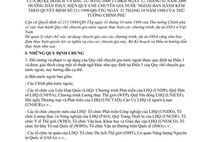 Thông tư 02/2000/TT-BKH hướng dẫn thực hiện Quy chế chuyên gia nước ngoài kèm theo Quyết định 211/1998/QĐ-TTg