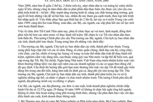 Chỉ thị 02/2000/CT-TTg tổ chức đón Tết Canh Thìn năm 2000