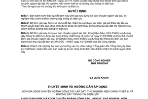 Quyết định 05/2000/QĐ-BCN  Đơn giá xây dựng cơ bản chuyên ngành lắp đặt, thí nghiệm hiệu chỉnh thiết bị đường dây thông tin điện lực