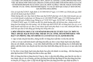 Thông tư 10/2000/TT-BTC hướng dẫn kê khai nộp thuế thuế giá trị gia tăng (GTGT) hàng hoá